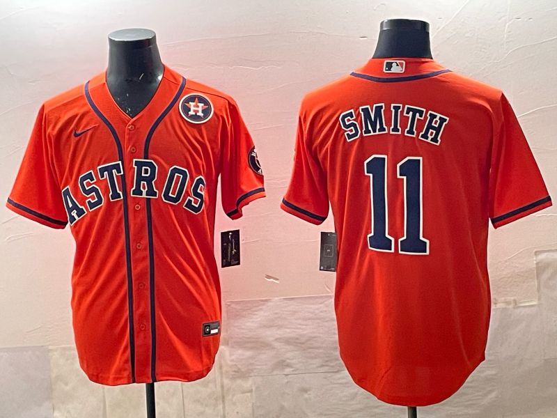 Men 2025 Houston Astros #11 Smith Orange Nike 2025 MLB Jersey 017->houston astros->MLB Jersey